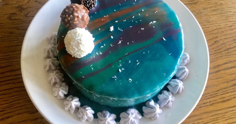 Taro Coffee Mirror Cake | 芋頭咖啡鏡面蛋糕