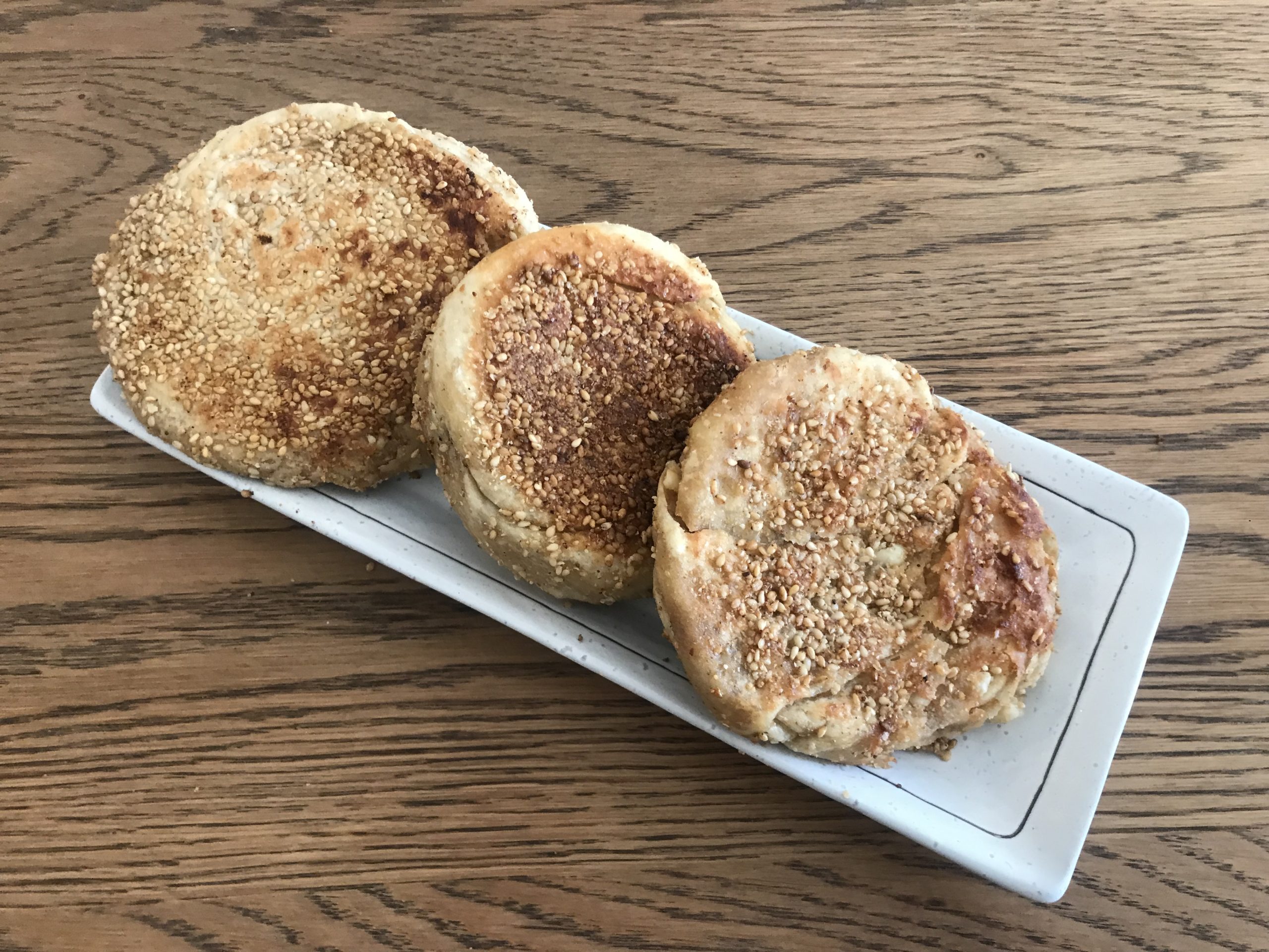 老北京 花生麻醬燒餅 | Old-Style Beijing  Peanut & Sesame Layered Pancake