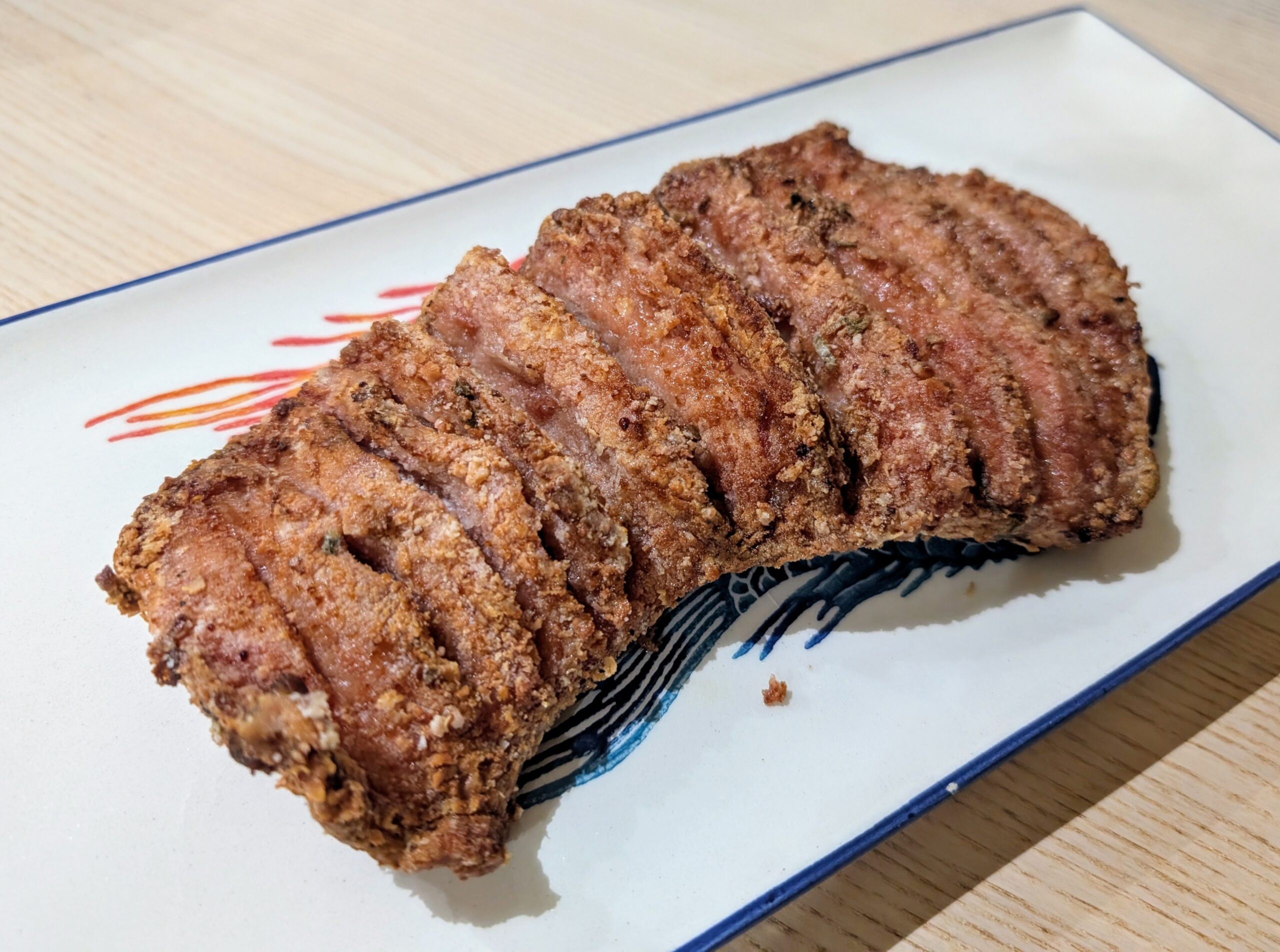 气炸南乳猪颈肉 | Air-fried pork butt with red yeast rice fermented bean curd