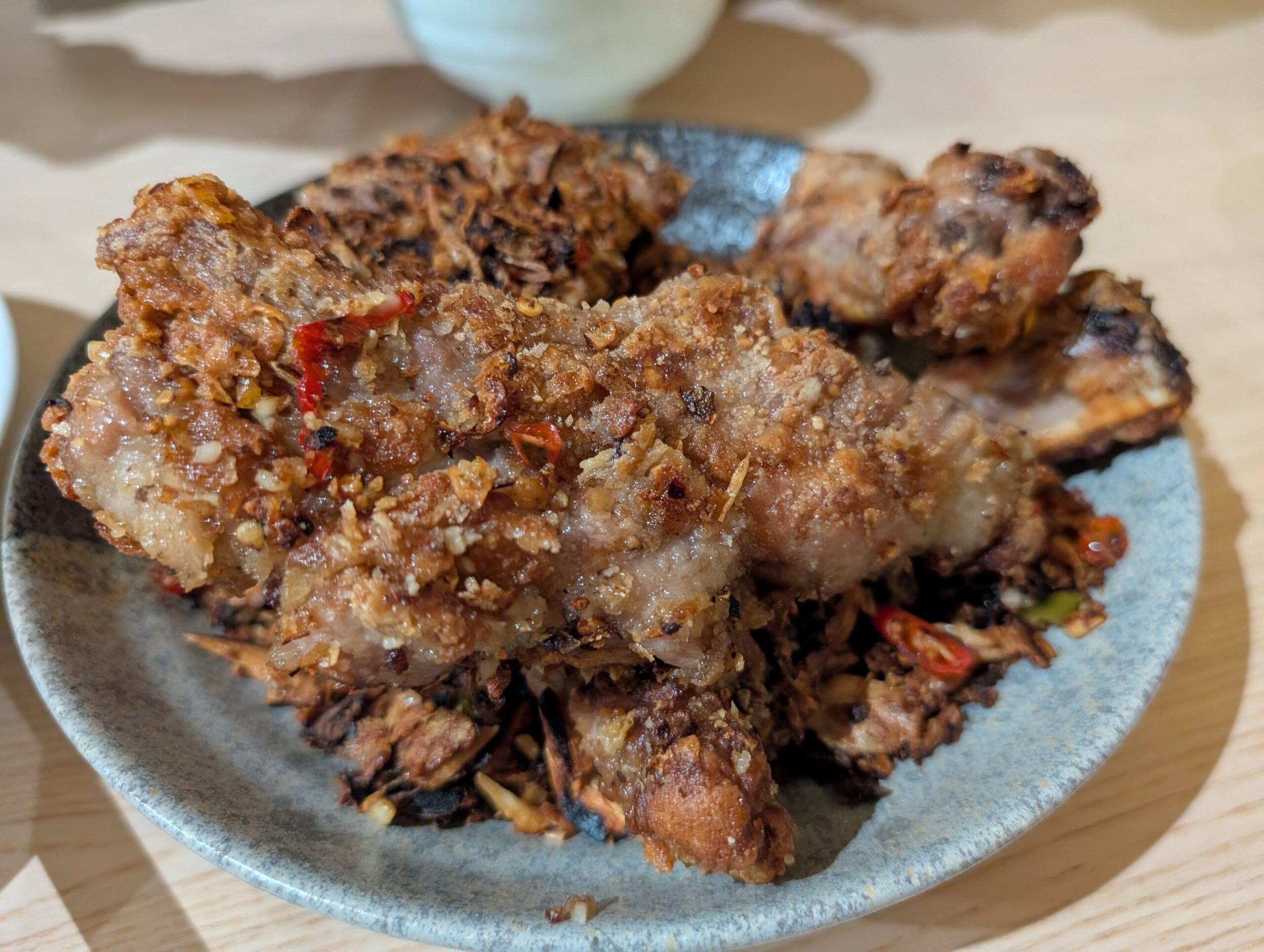 气炸蒜香排骨 | Air-fried Crispy Garlic Chili Pork Ribs