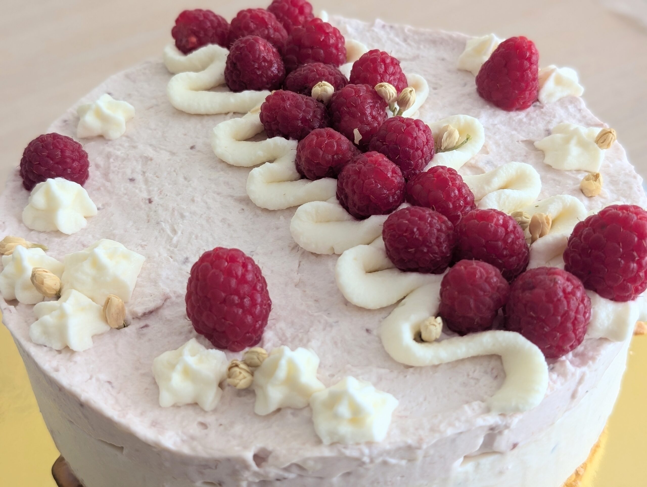 Raspberry Jasmine Mousse Cake